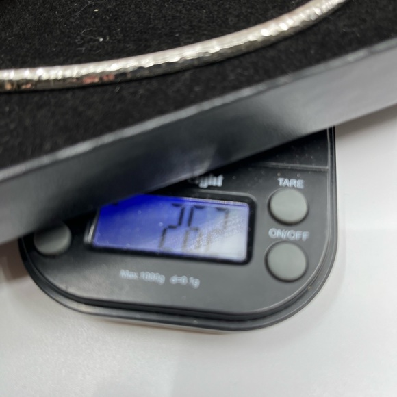 925 Italy Platinum Over Sterling Silver Hammered Pendant Necklace – 26.2g - Picture 17 of 17